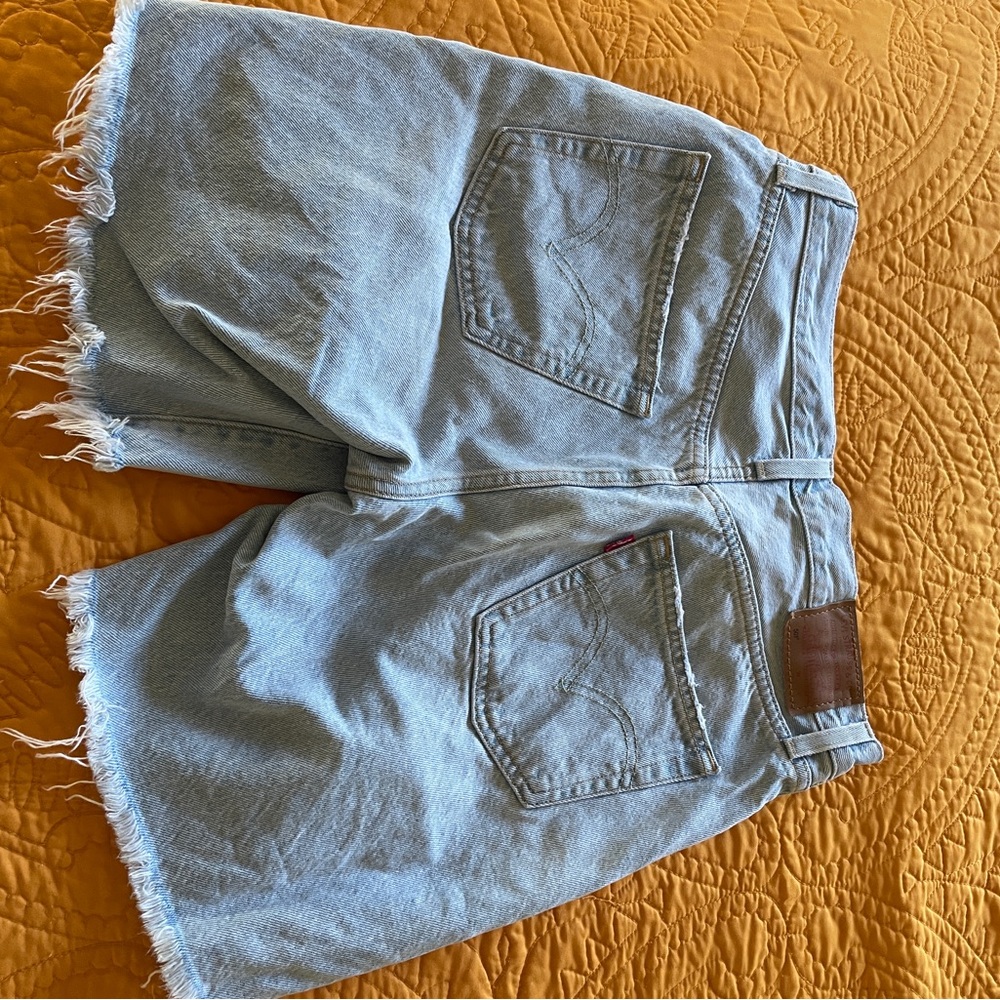 Levi's Light Blue Denim Cutoff Shorts